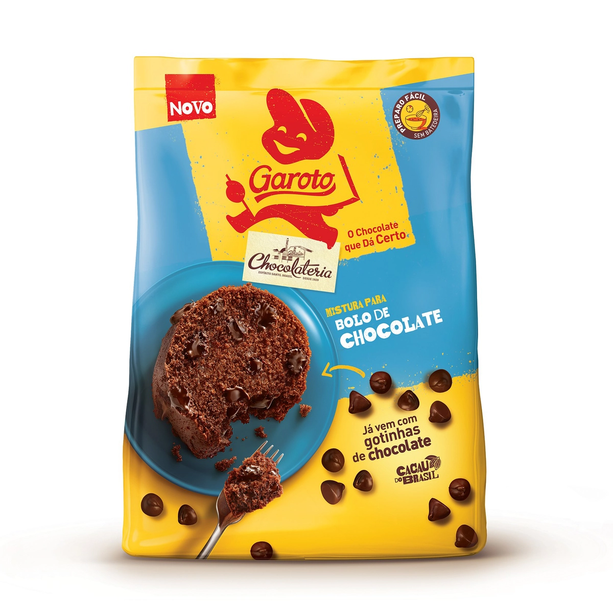 Mistura Para Bolo Chocolate Garoto Chocolateria Pacote 400g