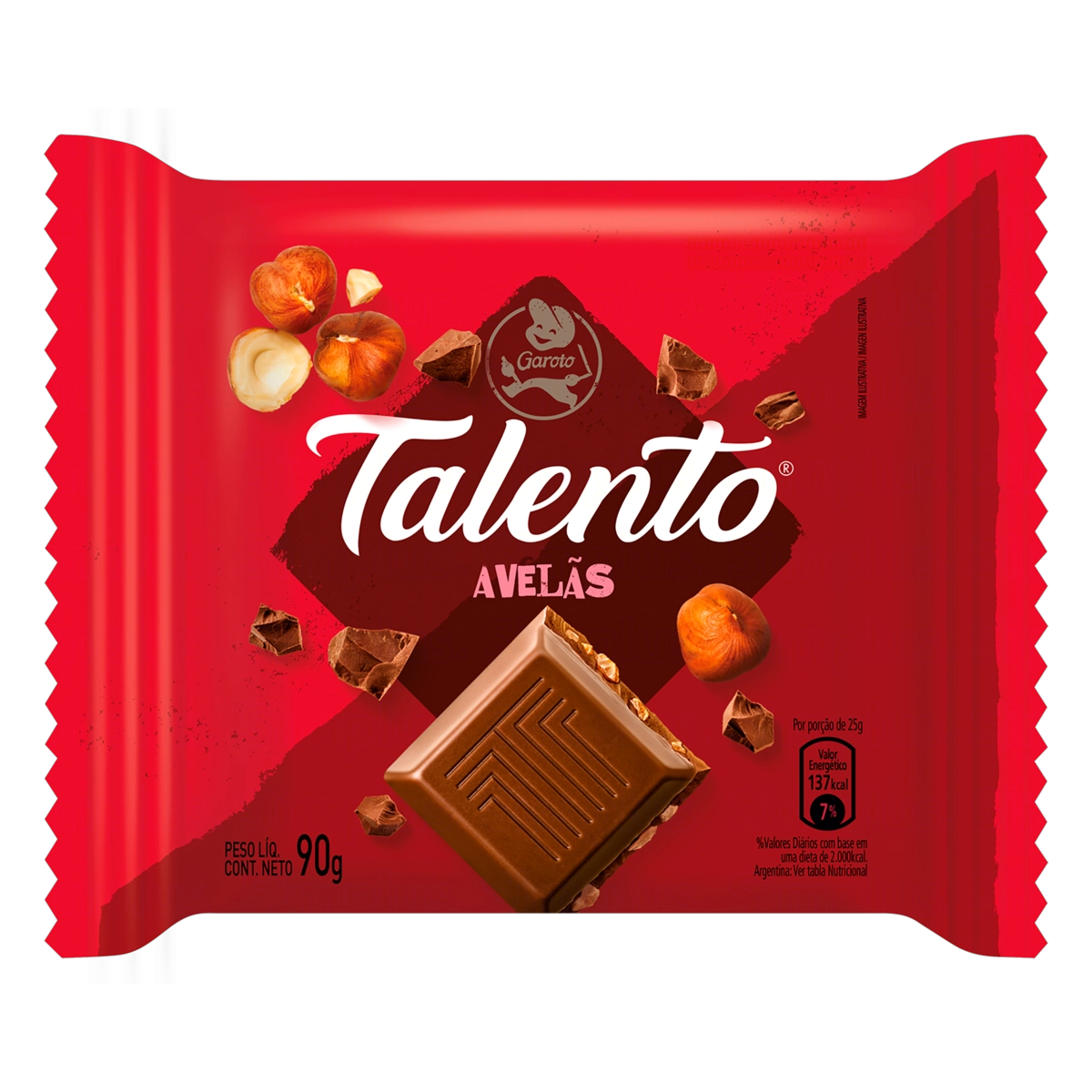 Talento Tab Leite Avelas 8 12x85g Xw
