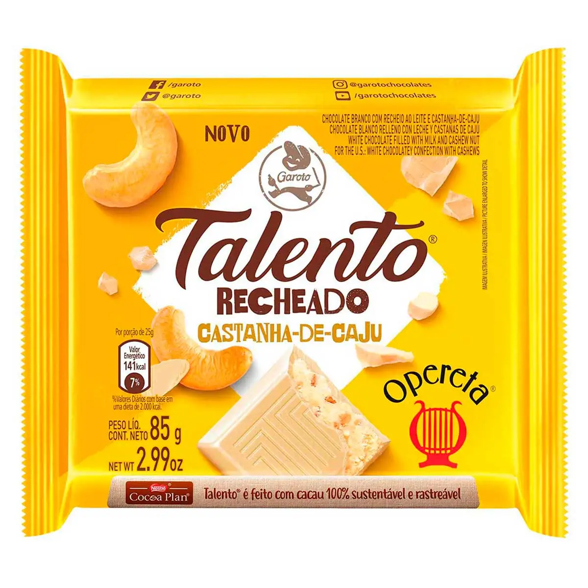 Chocolate GAROTO TALENTO Opereta 85g