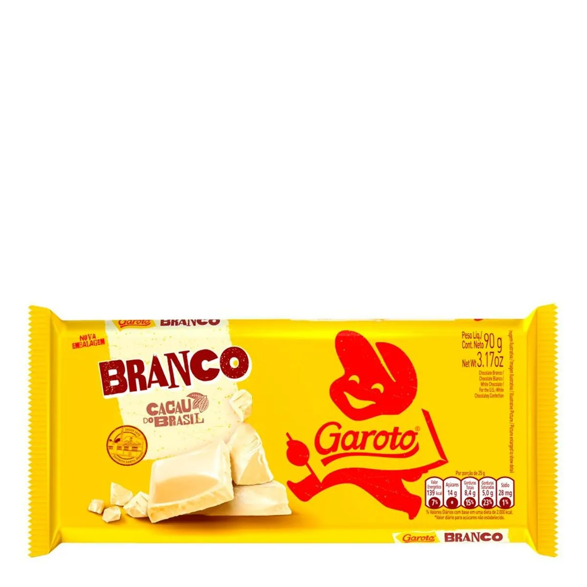 Chocolate Branco Garoto Tablete 80g