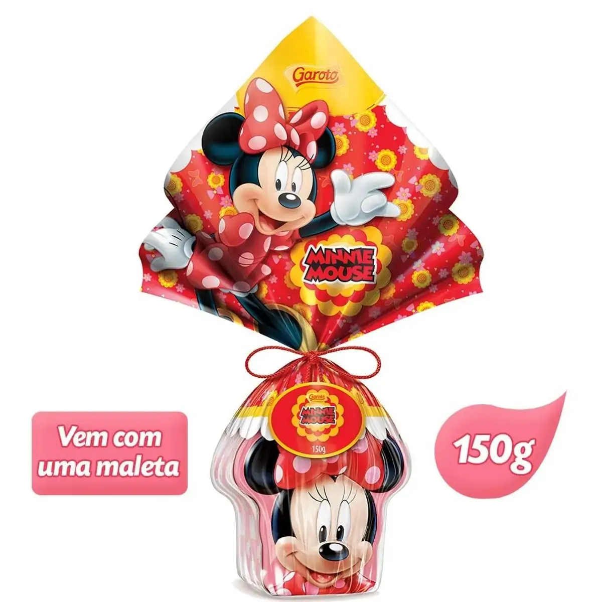 Ovo de Páscoa GAROTO Minnie Maleta Chocolate ao Leite 150g