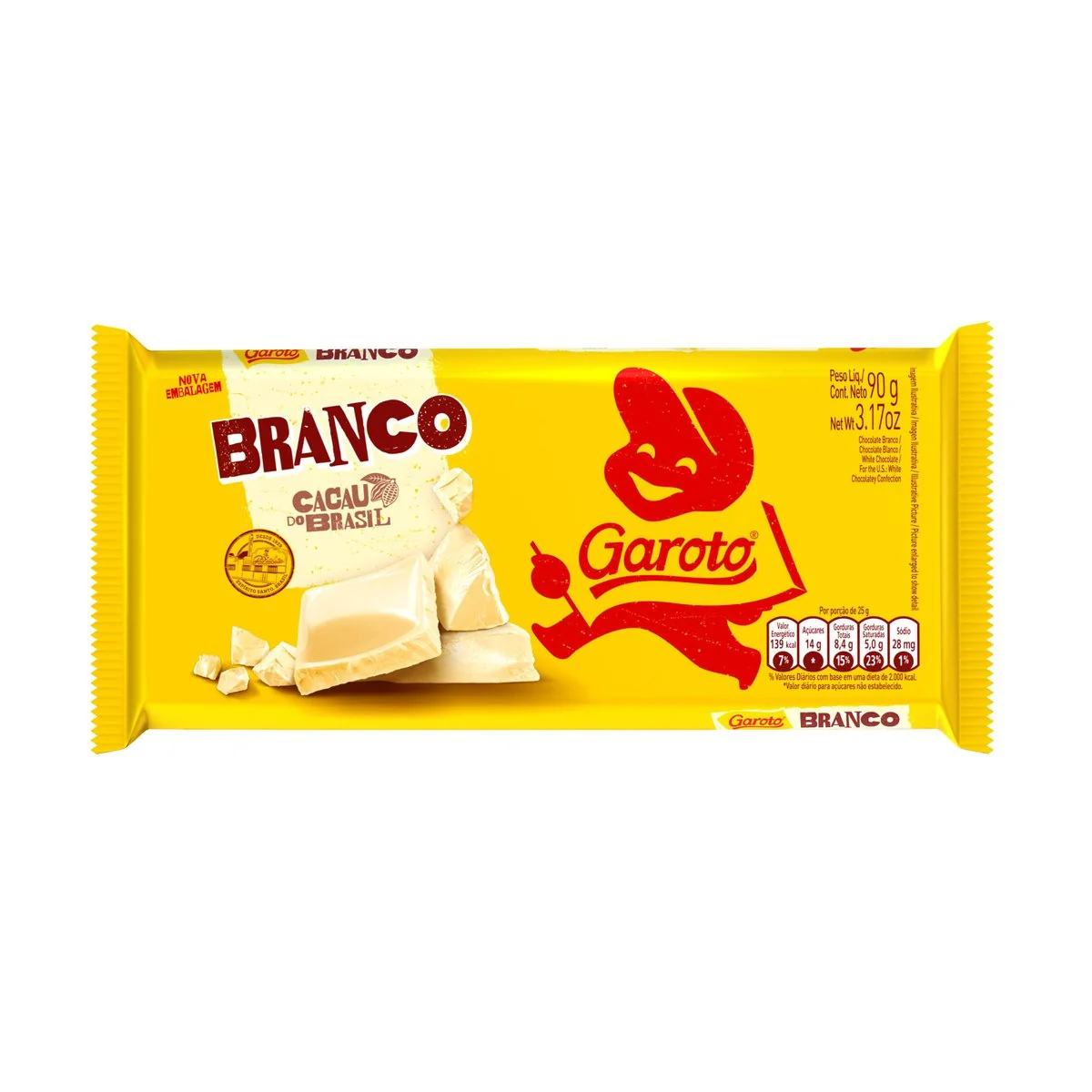 Chocolate Branco Garoto - 90g
