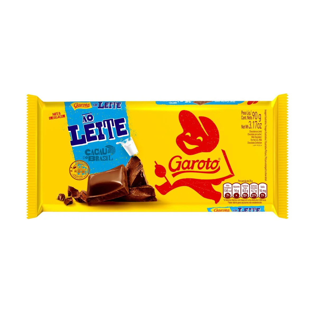 Chocolate ao Leite Garoto - 90g