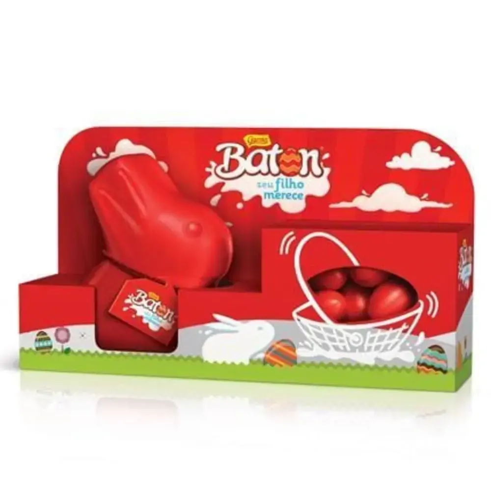 Ovo De Pascoa Garoto Coelho Baton E Miniovos 126g