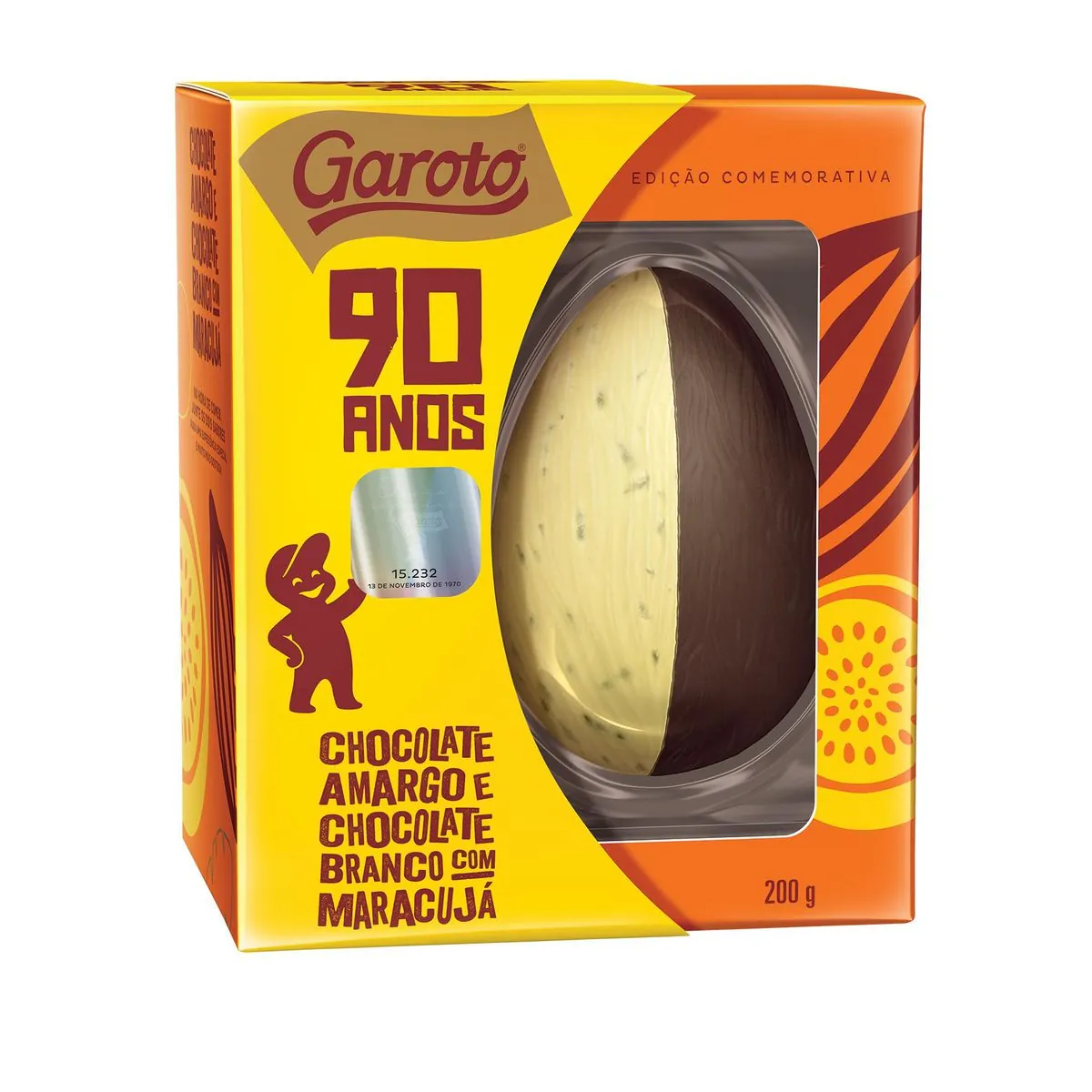Ovo De Pascoa Garoto 90 Anos 200g