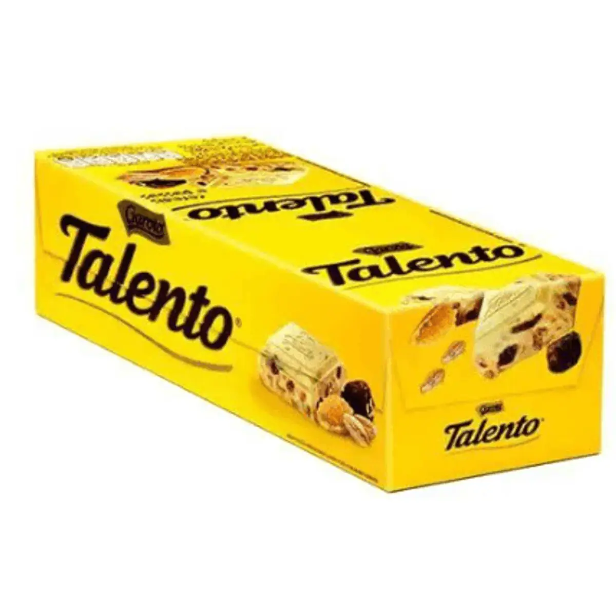 Chocolate Talento Mini Branco Com Cereais E Passas 15unidade X