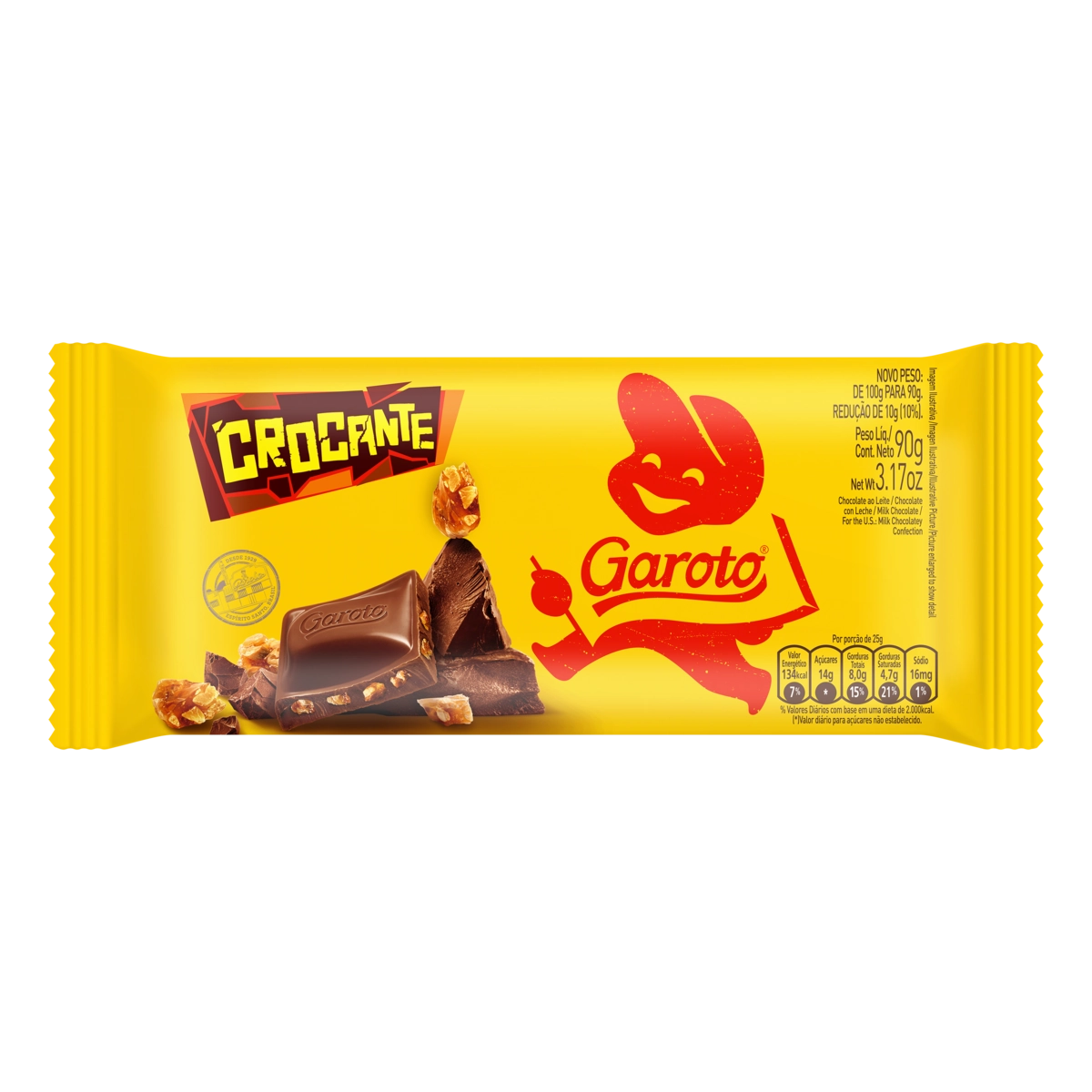 Choc Garoto Crocante 90g