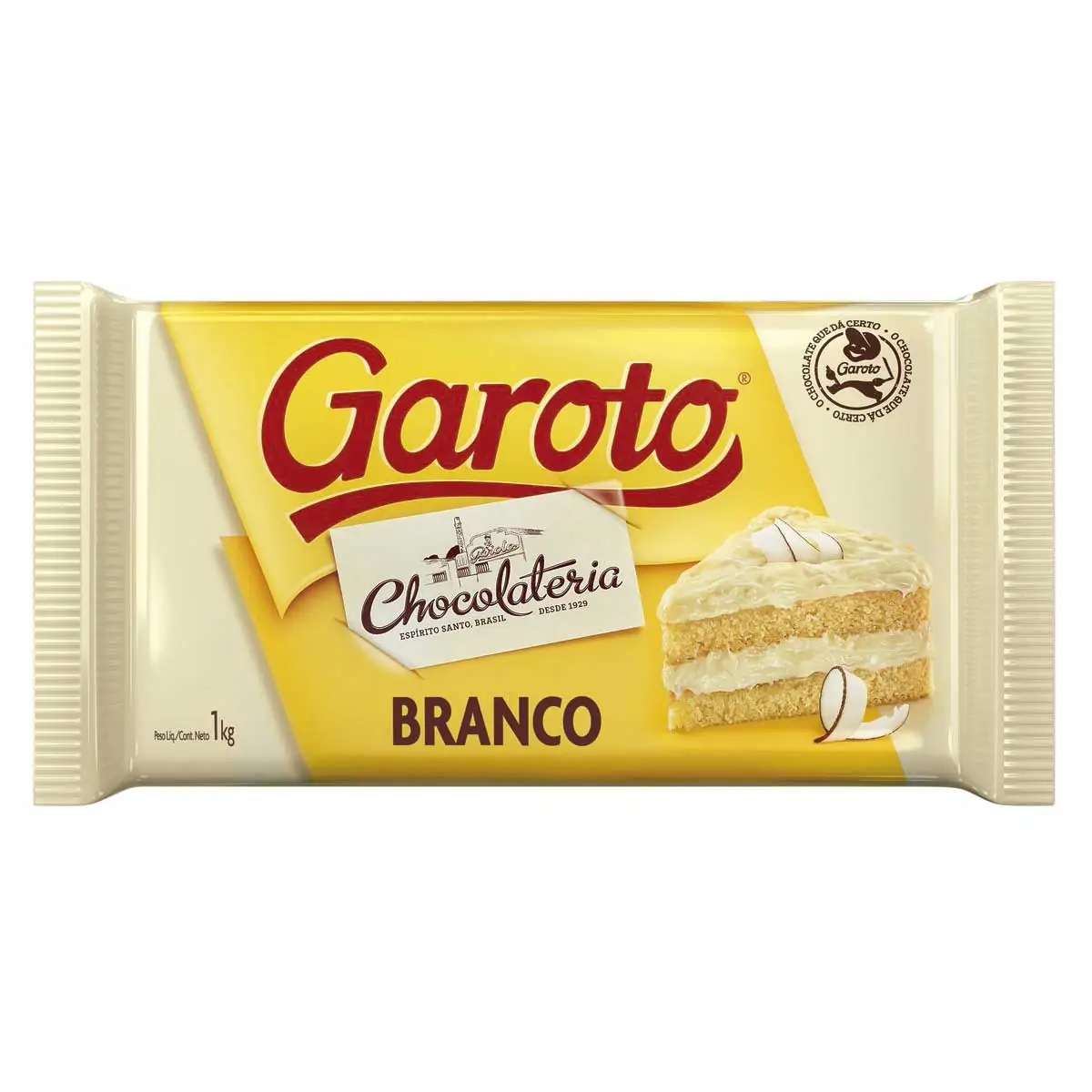 Chocolate Branco Garoto Chocolateria Pacote 1 Kg