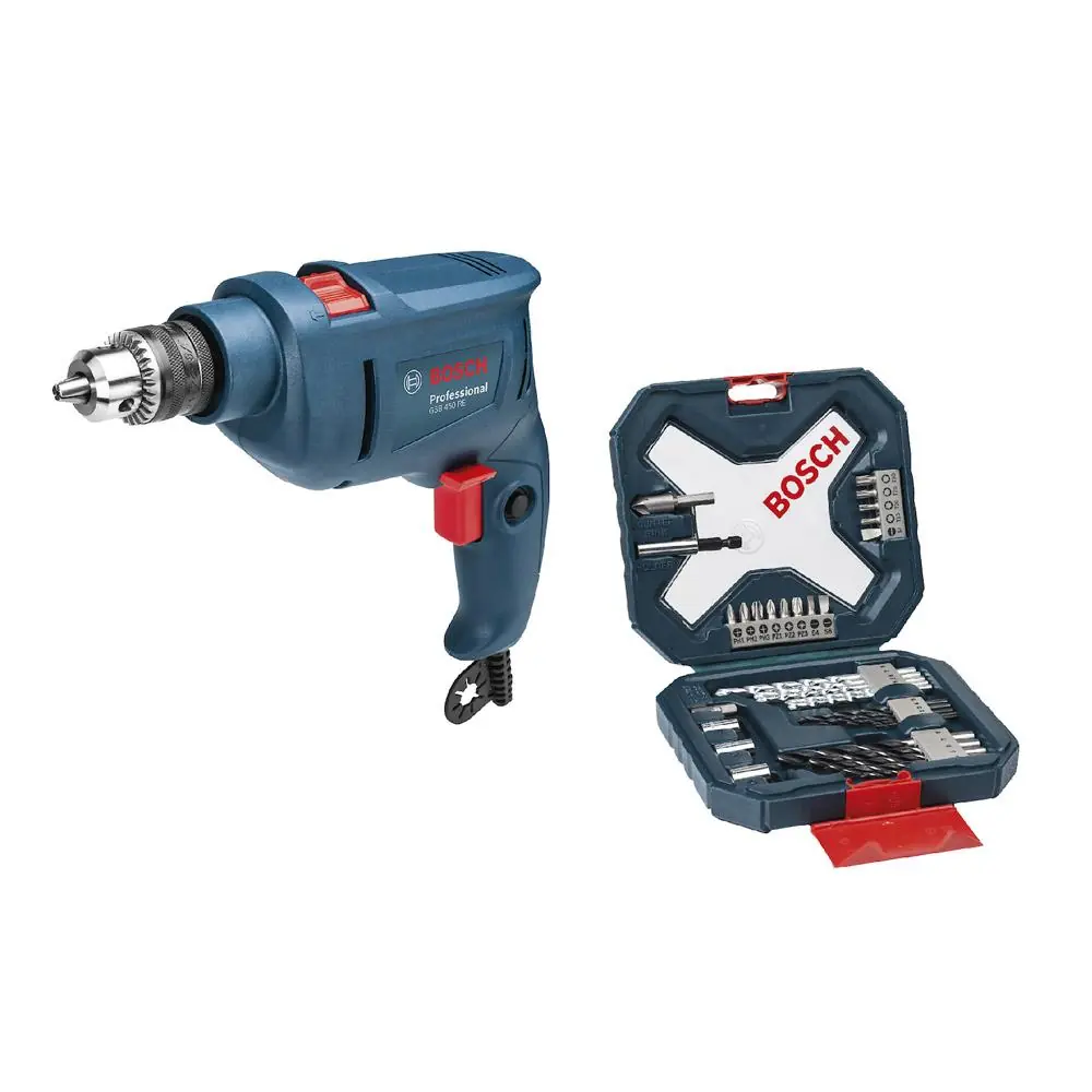 Kit Furadeira Parafusadeira De Impacto Bosch 450w 127v Origi 110v