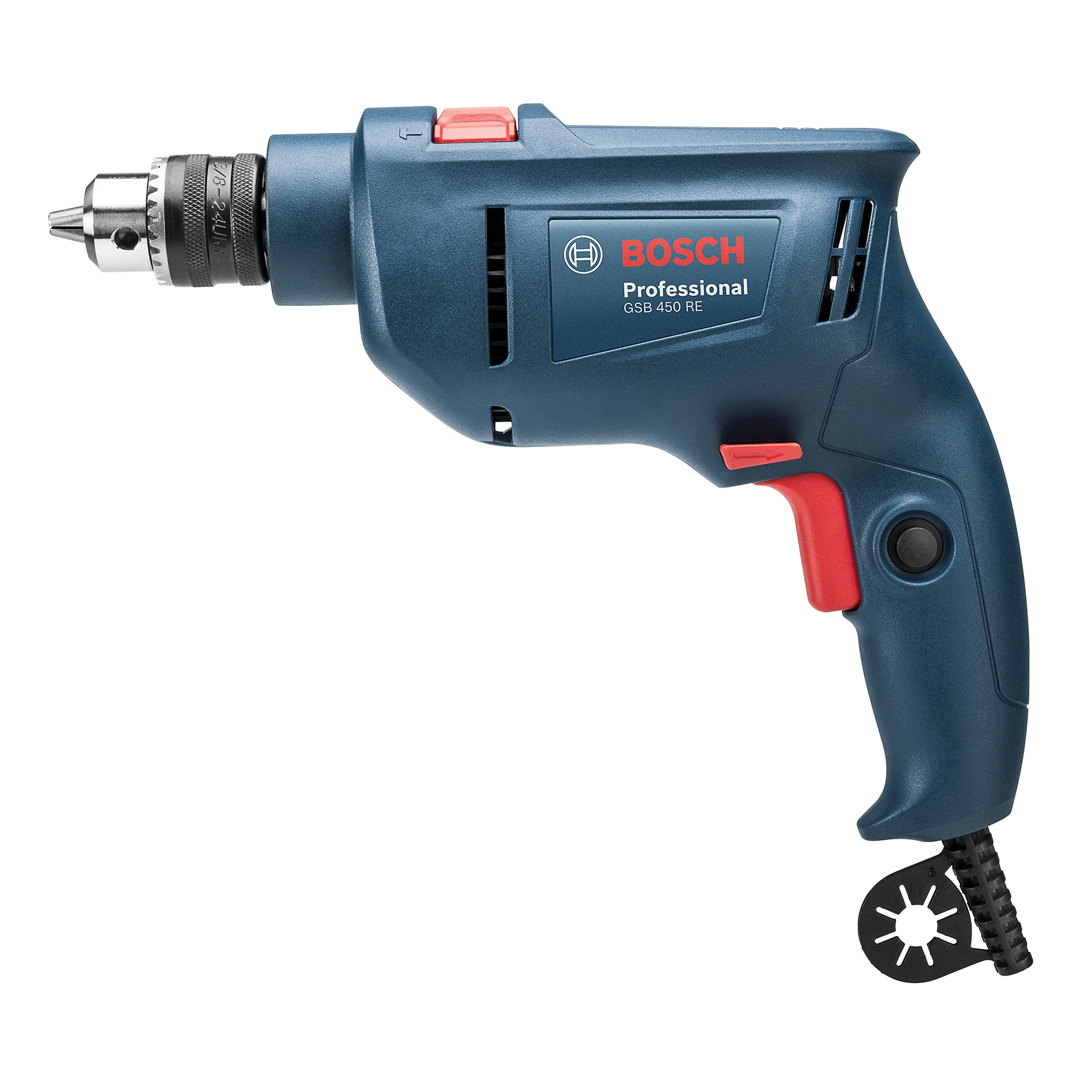 Furadeira de Impacto Bosch GSB 450 450W 3/8" 127V (110V) com Chave de Mandril