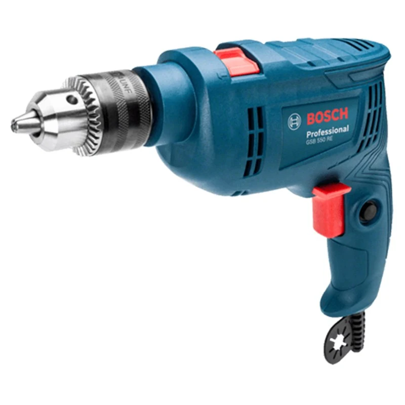 Furadeira De Impacto Reversível Bosch Gsb 550 Re 220v 550w + 3 Brocas