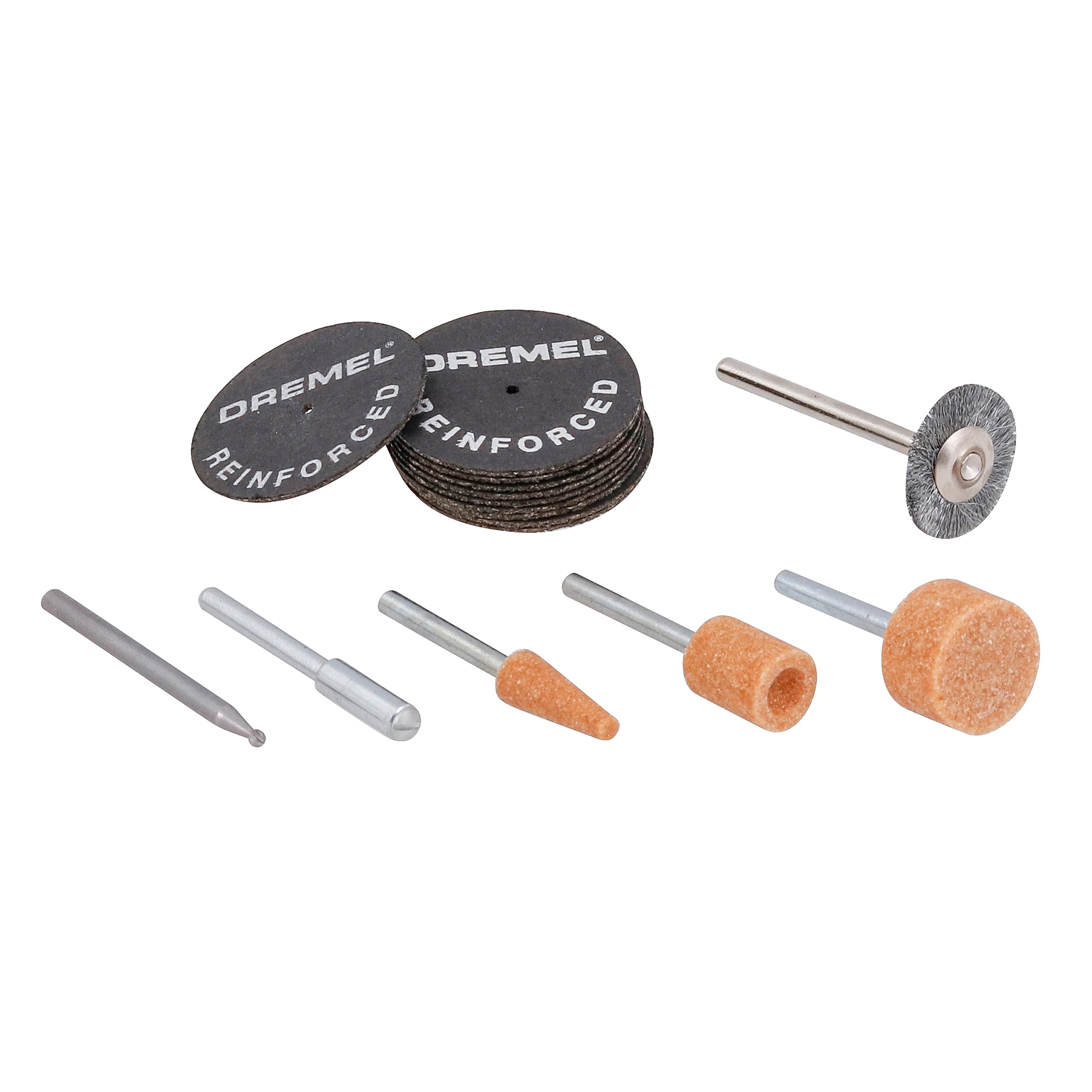Kit de Acessórios para Cortar Furar Lixar Esculpir Desbastar e Gravar Dremel 734 16 Peças