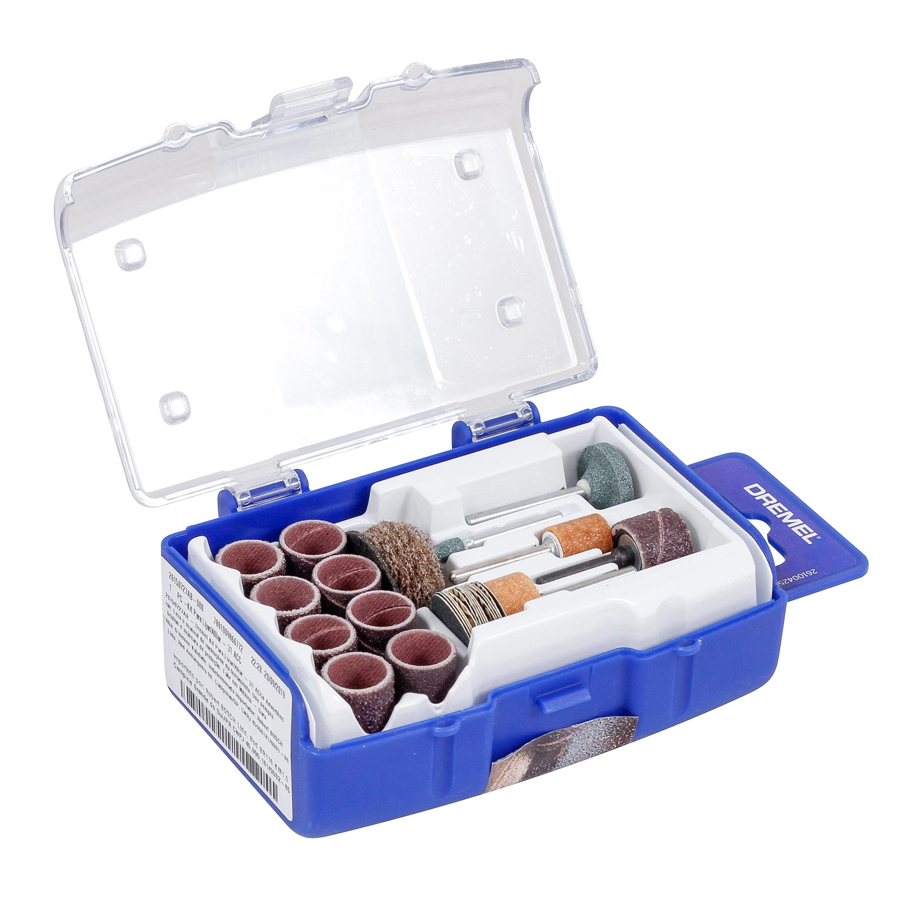 Kit de Acessórios para Cortar Furar Lixar Esculpir Desbastar e Gravar Dremel 727 31 Peças