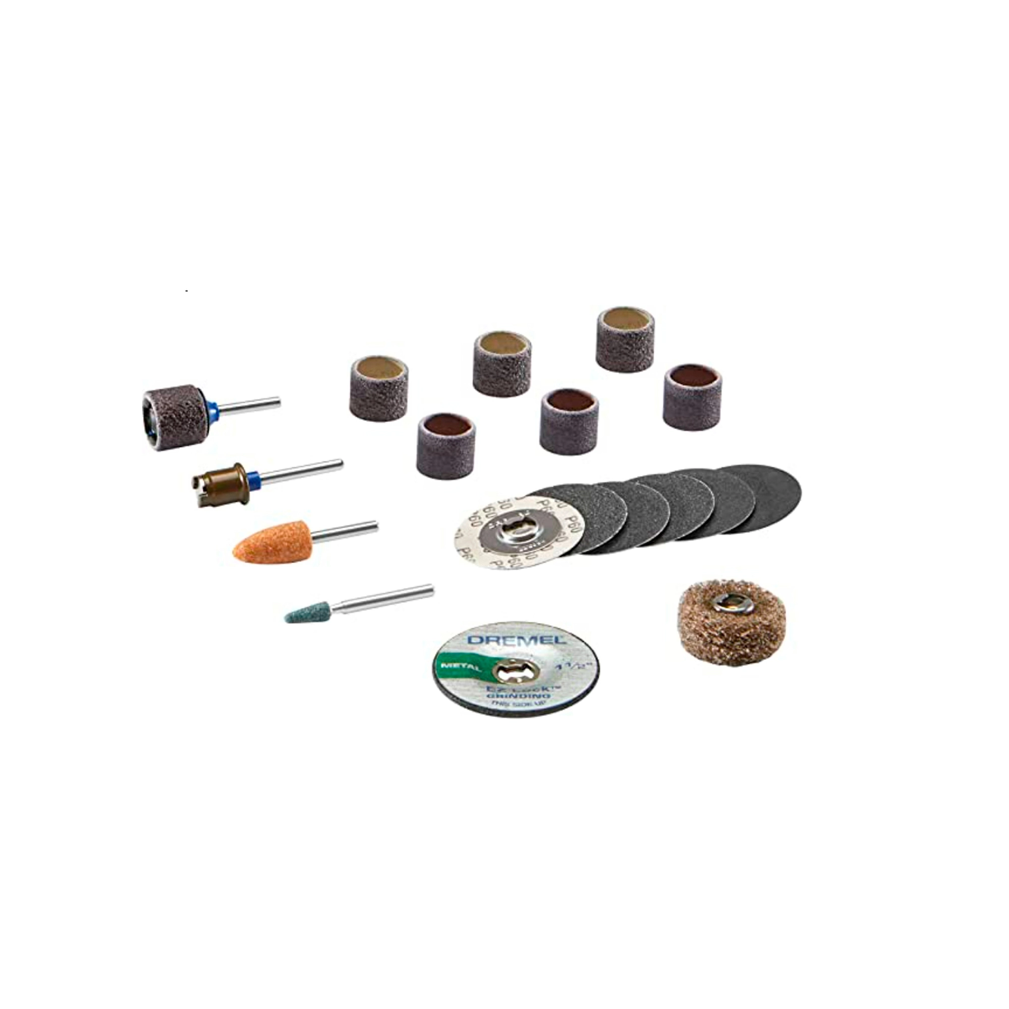 Kit de Acessórios para Esmerilhar Gravar e Lixar Dremel E727 18 Peças