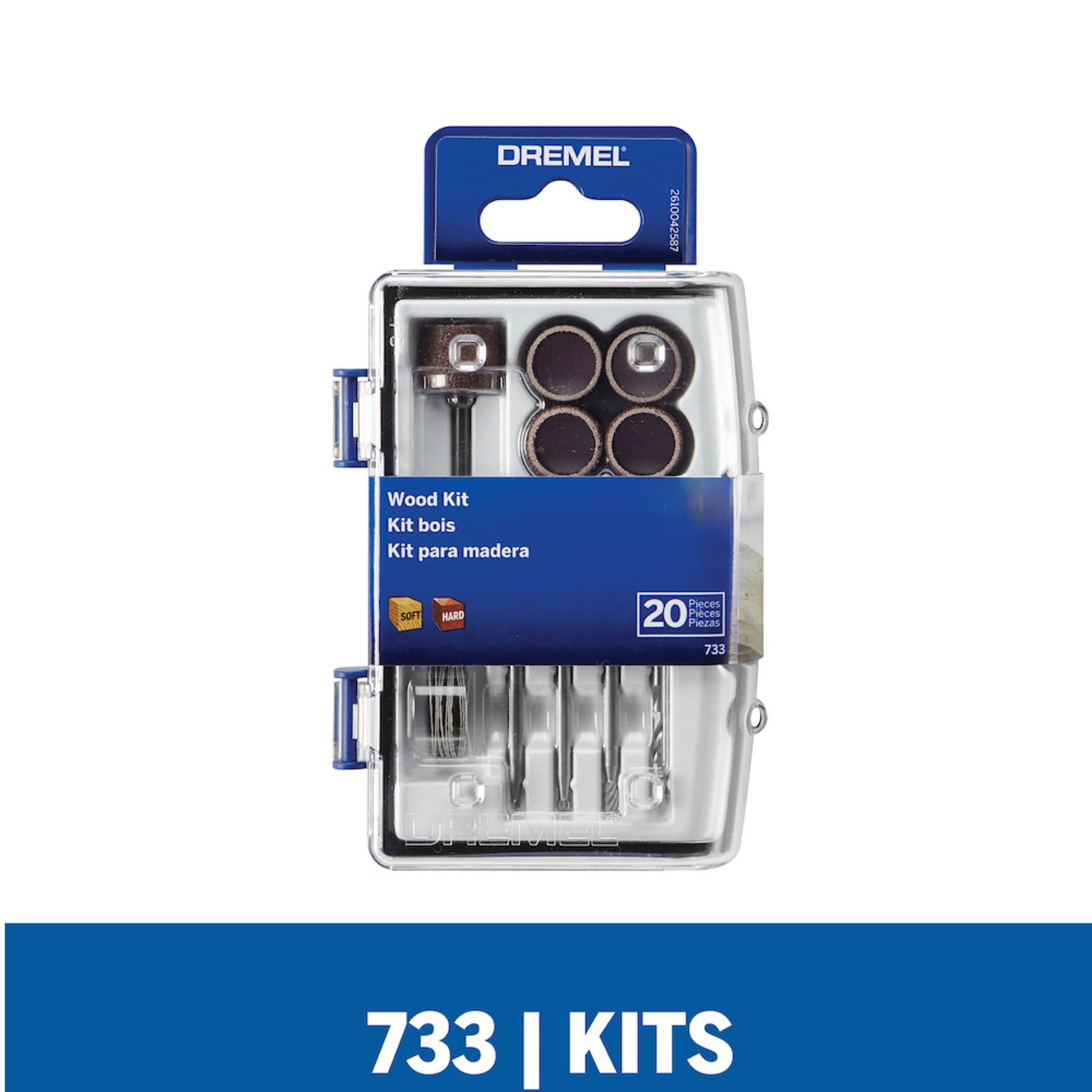 Kit de Acessórios para Madeira de Lixar e Furar Dremel 733 20 Peças