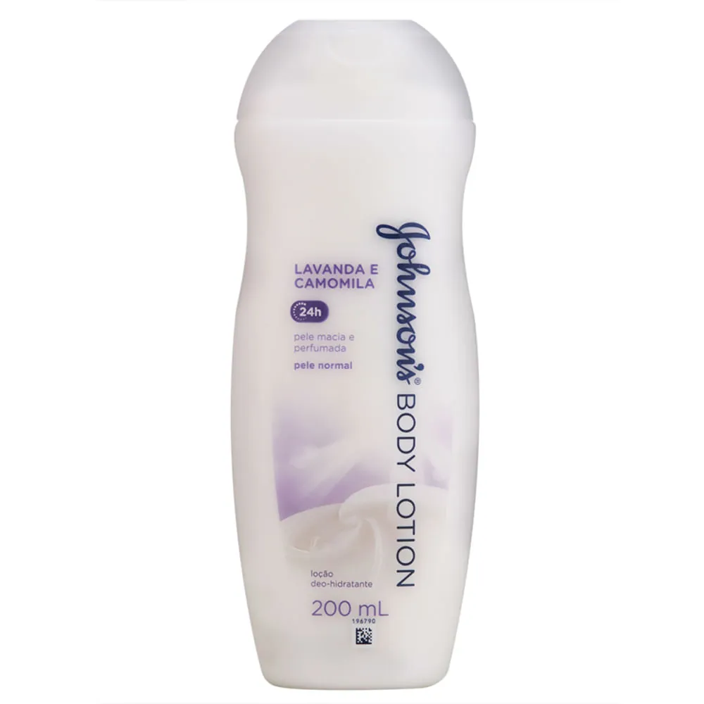 Loção Hidratante Corporal Lavanda e Camomila Johnson's Body Lotion 200ml