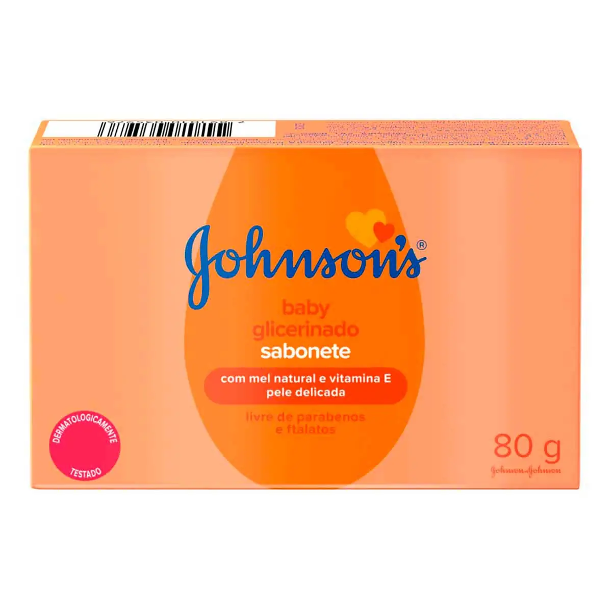 Sabonete em Barra Infantil Johnson's Baby Glicerina 80g
