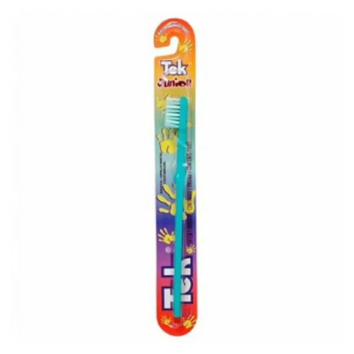 Escova Dental Tek Junior Infantil Macia Azul