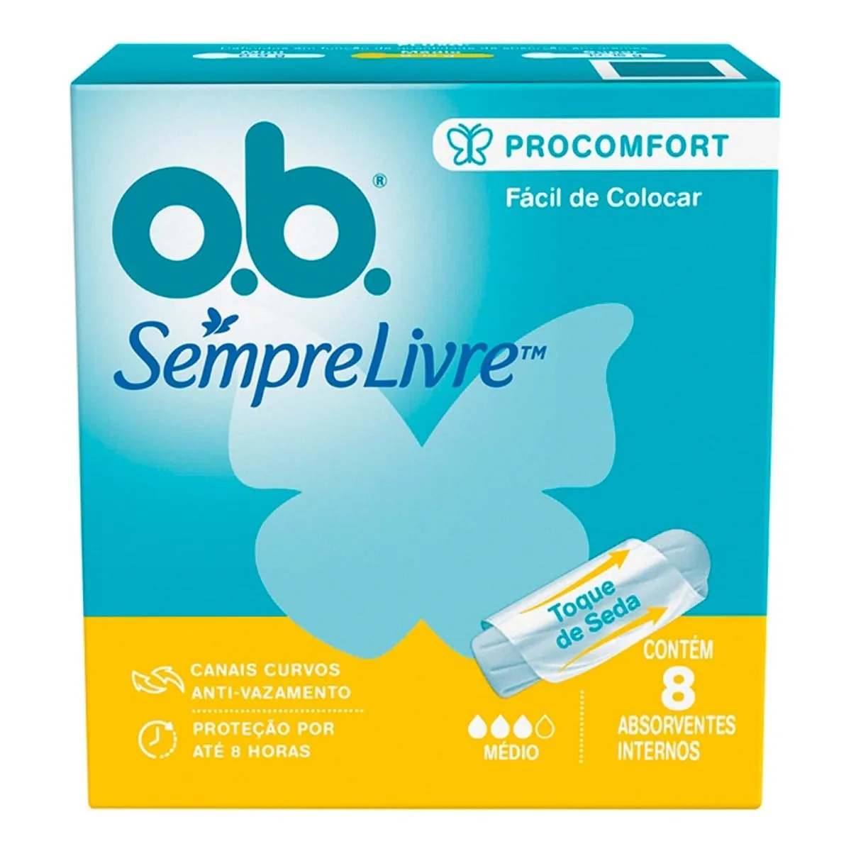 Absorvente Interno Ob Procomfort Médio com 8 Unidades