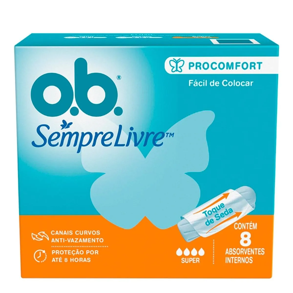 Absorvente Interno O.b. Procomfort Super Caixa 8 Unidades