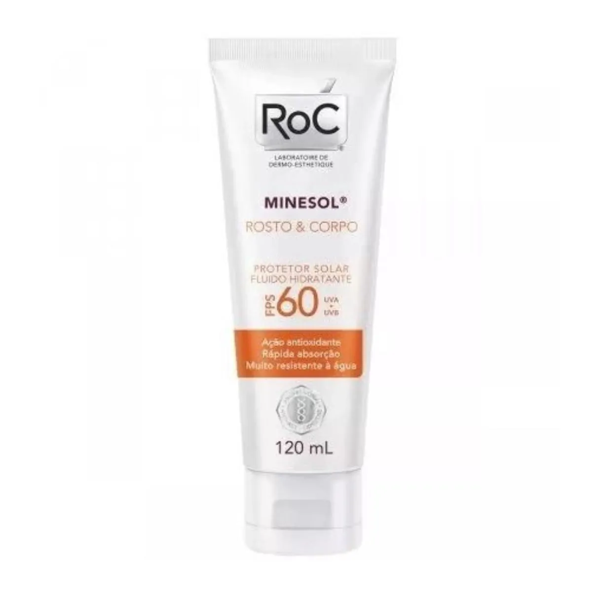 Protetor Solar Roc Minesol Rosto Corpo FPS 60 com 120 ml