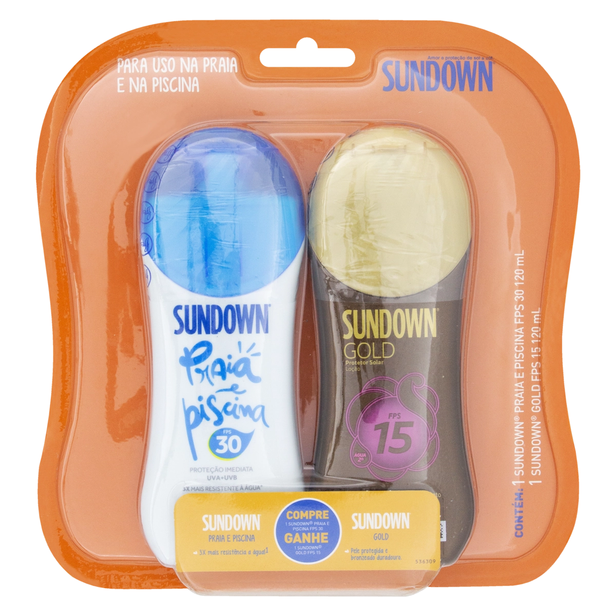 Kit Prot.solar Sundown Fps30 120ml Gts G.fps15 120ml