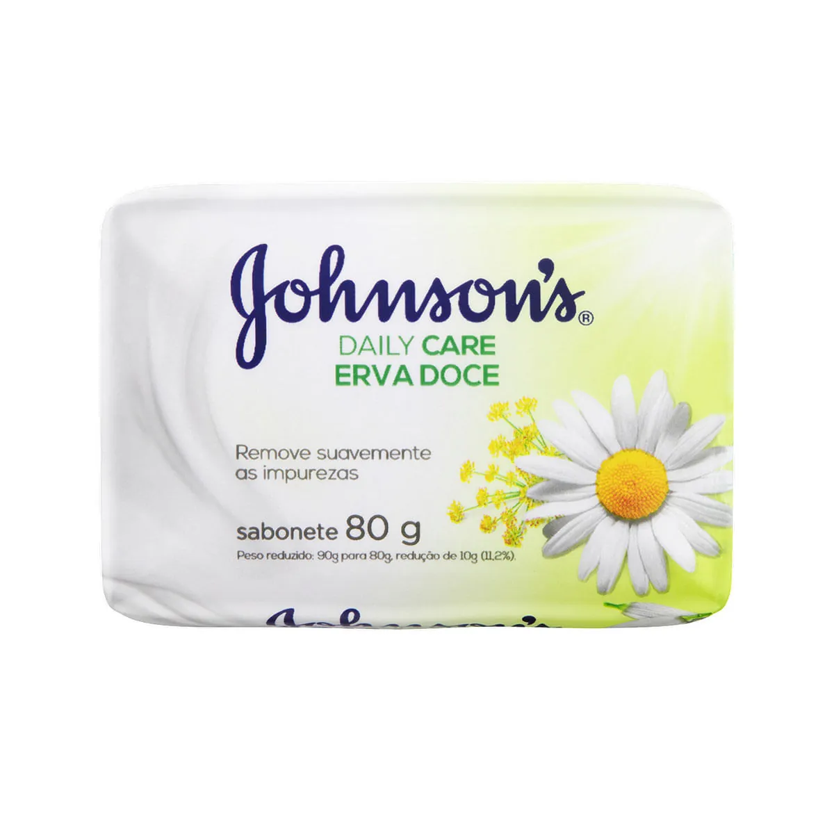 Sabonete Barra Erva Doce Johnsons Daily Care Envoltório 80g