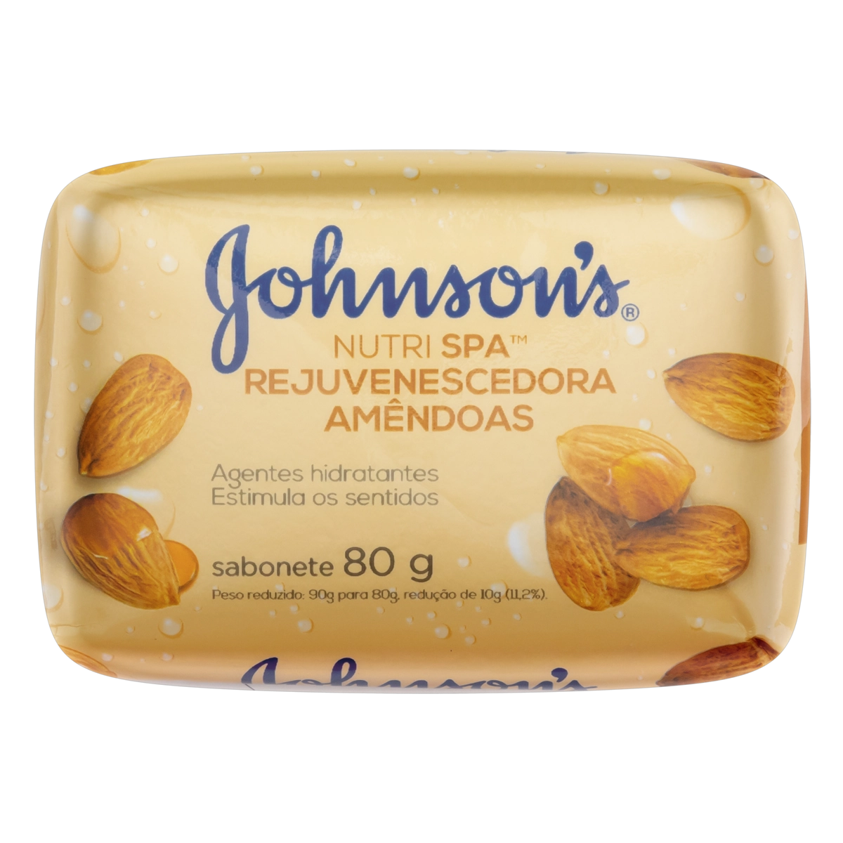 Pack Sabonete Em Barra Amêndoas Johnson’s Nutri Spa Reparadora Cartucho Leve 12 Pague 10 Unidades 80