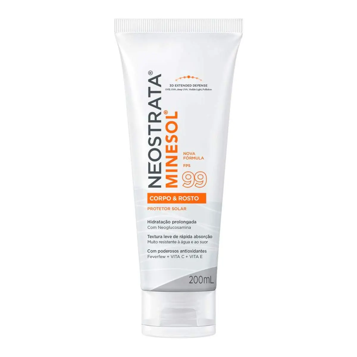 Protetor Solar Neostrata Minesol Corpo e Rosto Fluido Hidratante Antioxidante FPS 99 com 200 ml