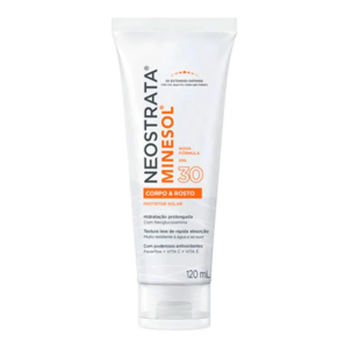 Protetor Solar Fluido Hidratante Neostrata Minesol Corpo & Rosto FPS 30 120 ML
