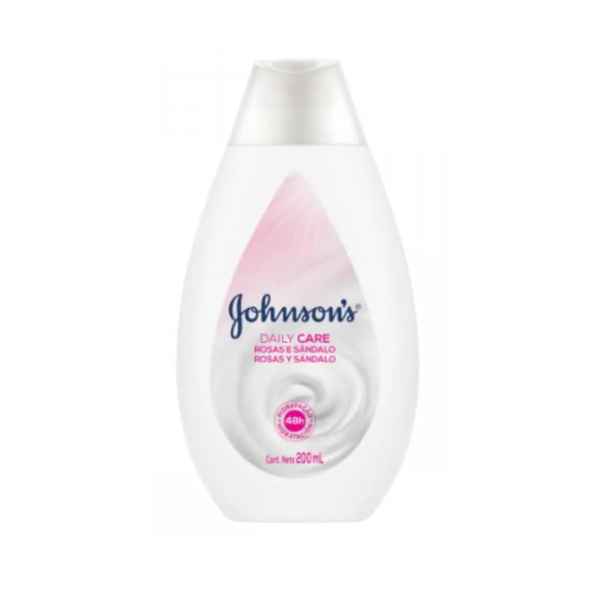 Loção Hidratante Johnsons Daily Care Rosas e Sândalo com 200 ml