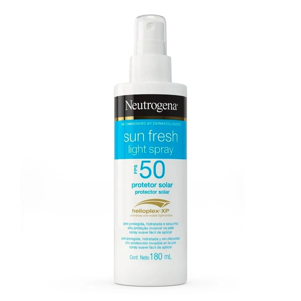 Protetor Solar FPS 50 Neutrogena Sun Fresh Light Spray 180 ml