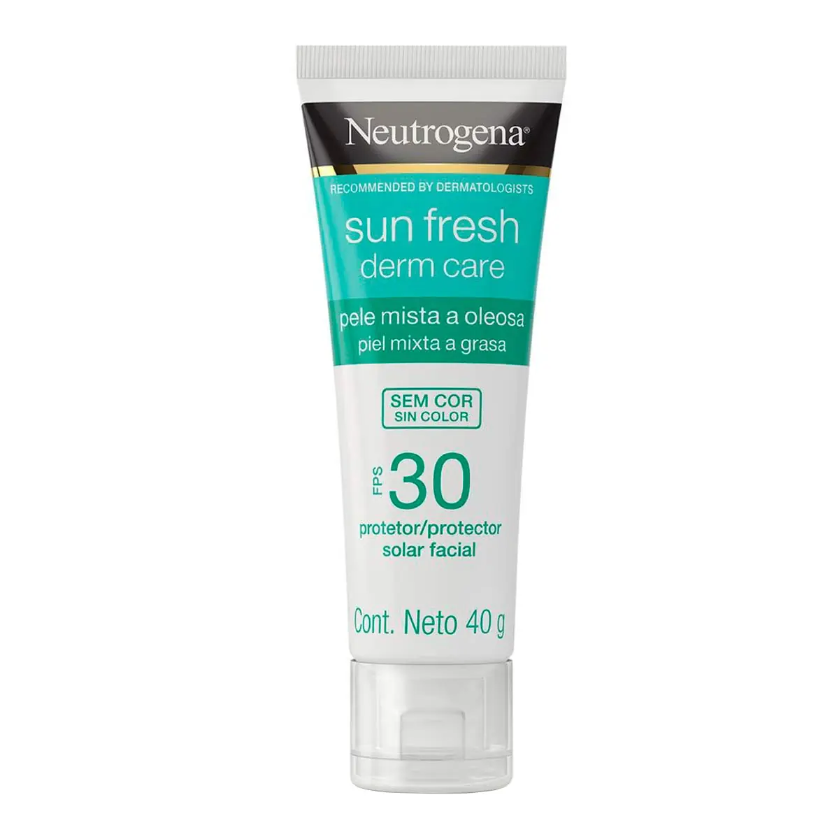 Protetor Solar Facial Fps 30 Neutrogena Sun Fresh Derm Care Bisnaga