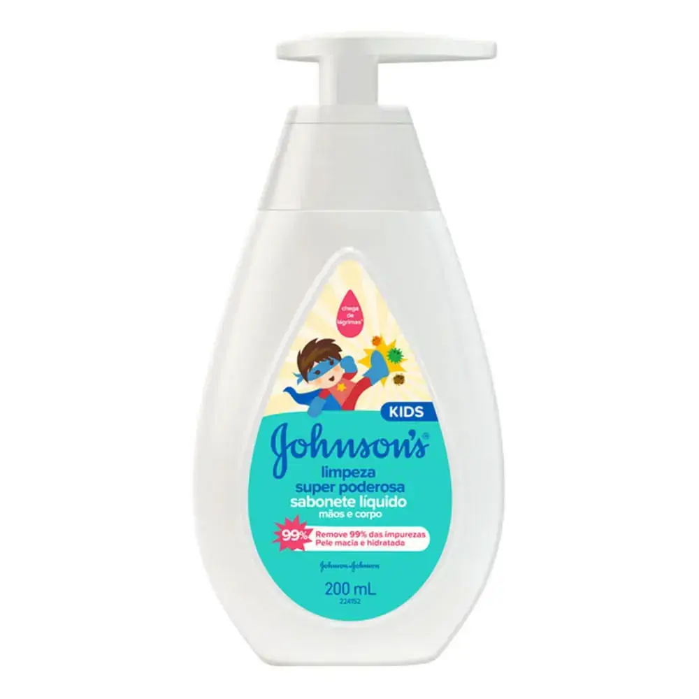 Sabonete Liquido Johnson's Limpeza Super Poderosa com 200 ml
