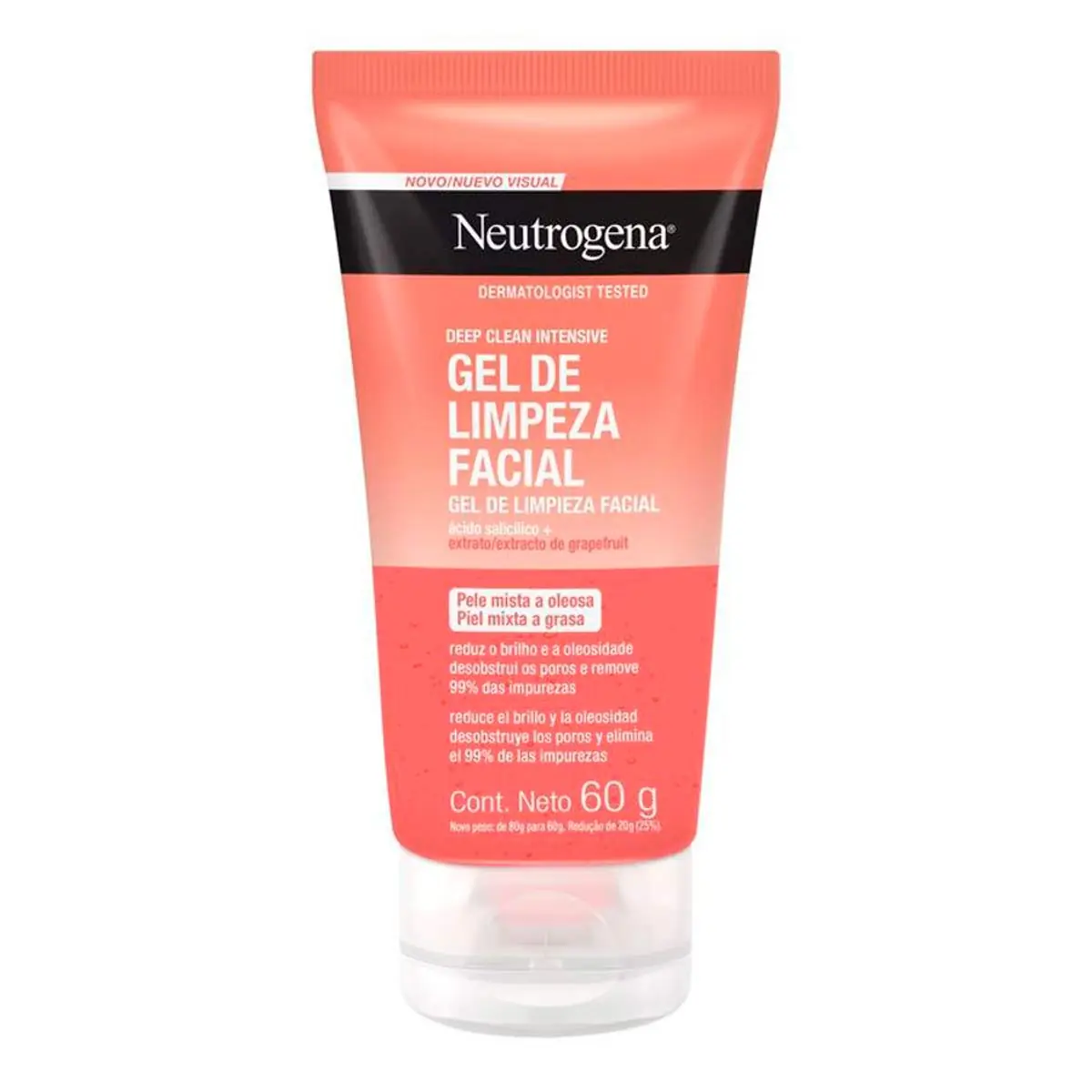Gel De Limpeza Facial Neutrogena Deep Clean Intensive Bisnaga 60g