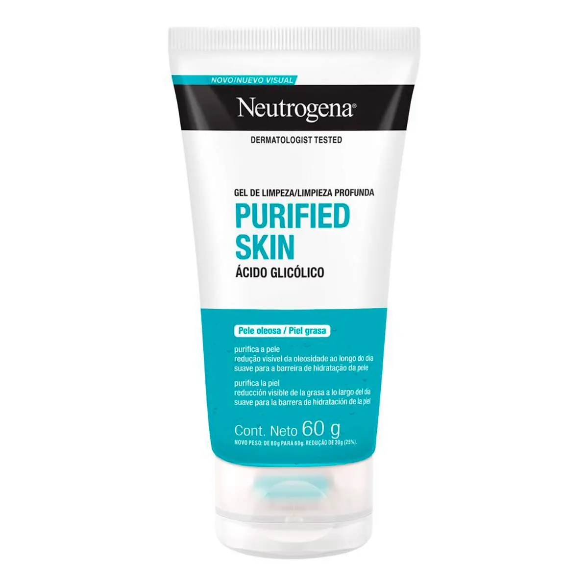Gel Facial De Limpeza Neutrogena Purified Skin Bisnaga 60g