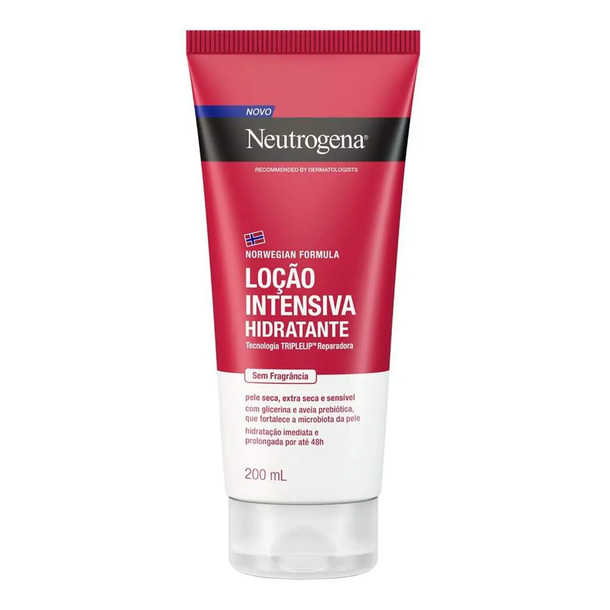 Loção Corporal Hidratante Intensiva Sem Fragrância Neutrogena Norwegian Formula Bisnaga 200ml