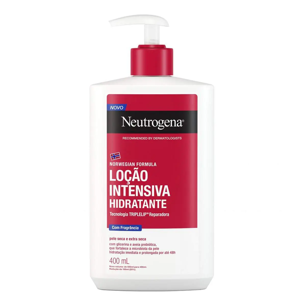 Hidratante Corporal Neutrogena Norwegian Formula Loção Intensiva com Fragrância 400ml