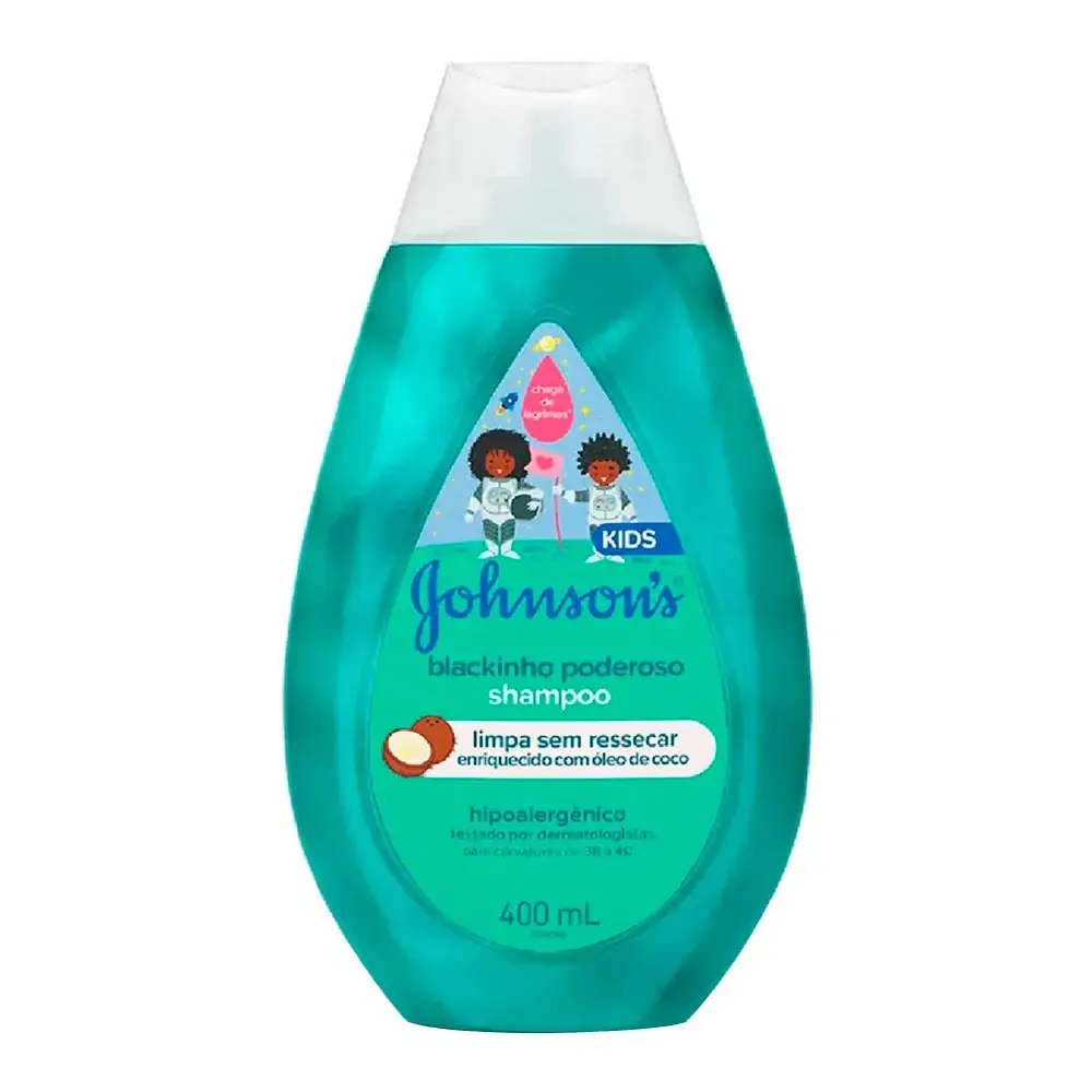 Shampoo Infantil Blackinho Poderoso Johnsons Baby 400ml