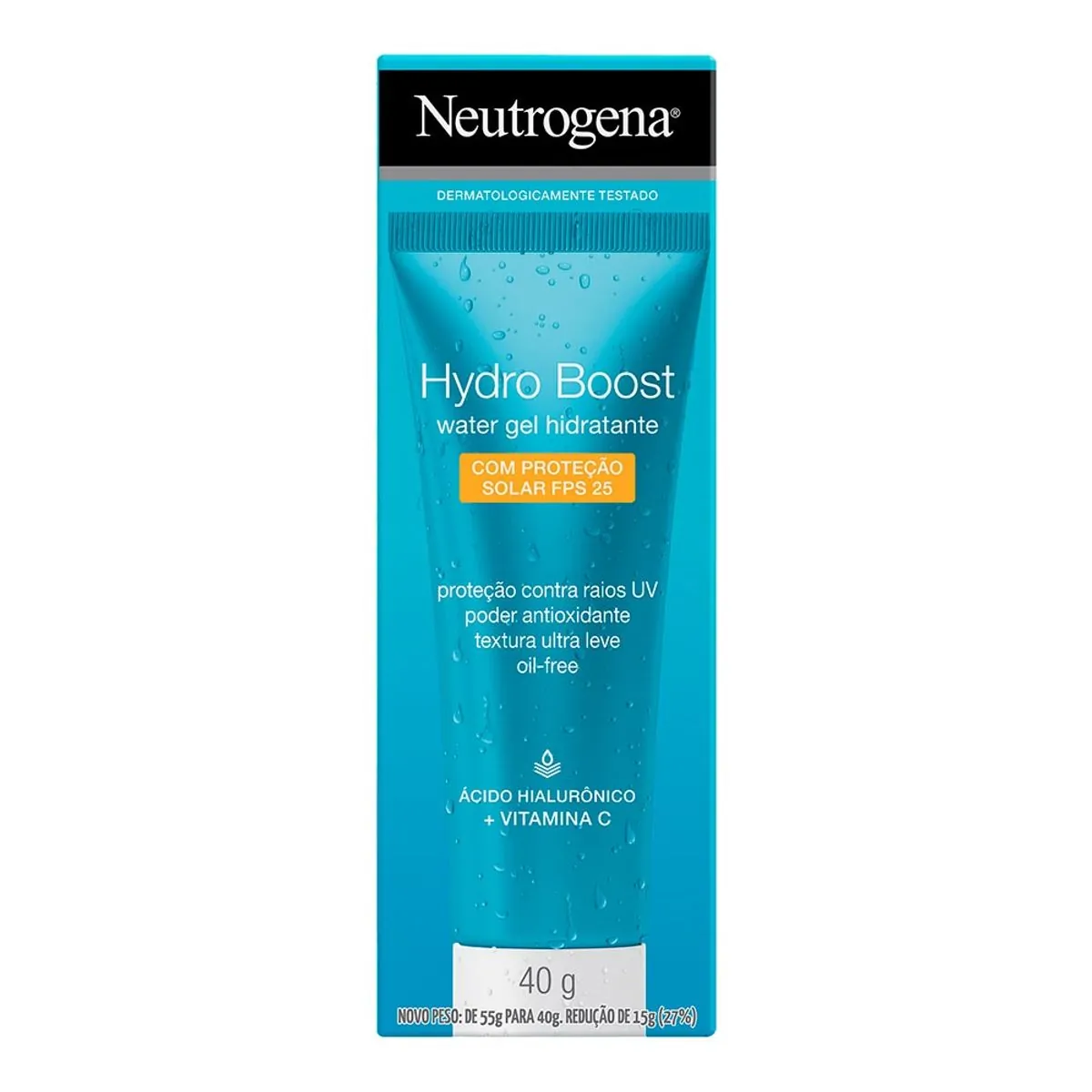 Hidratante Water Gel Fps 25 Neutrogena Hydro Boost Caixa 40g