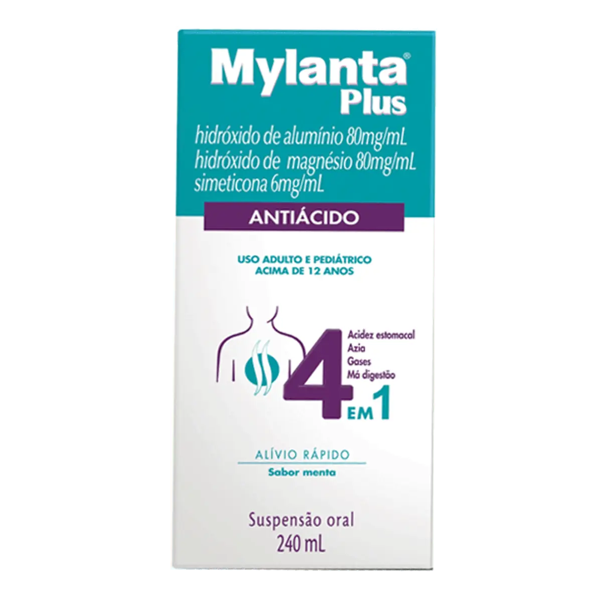 Mylanta Liquido Sabor Menta Frasco 240 ml