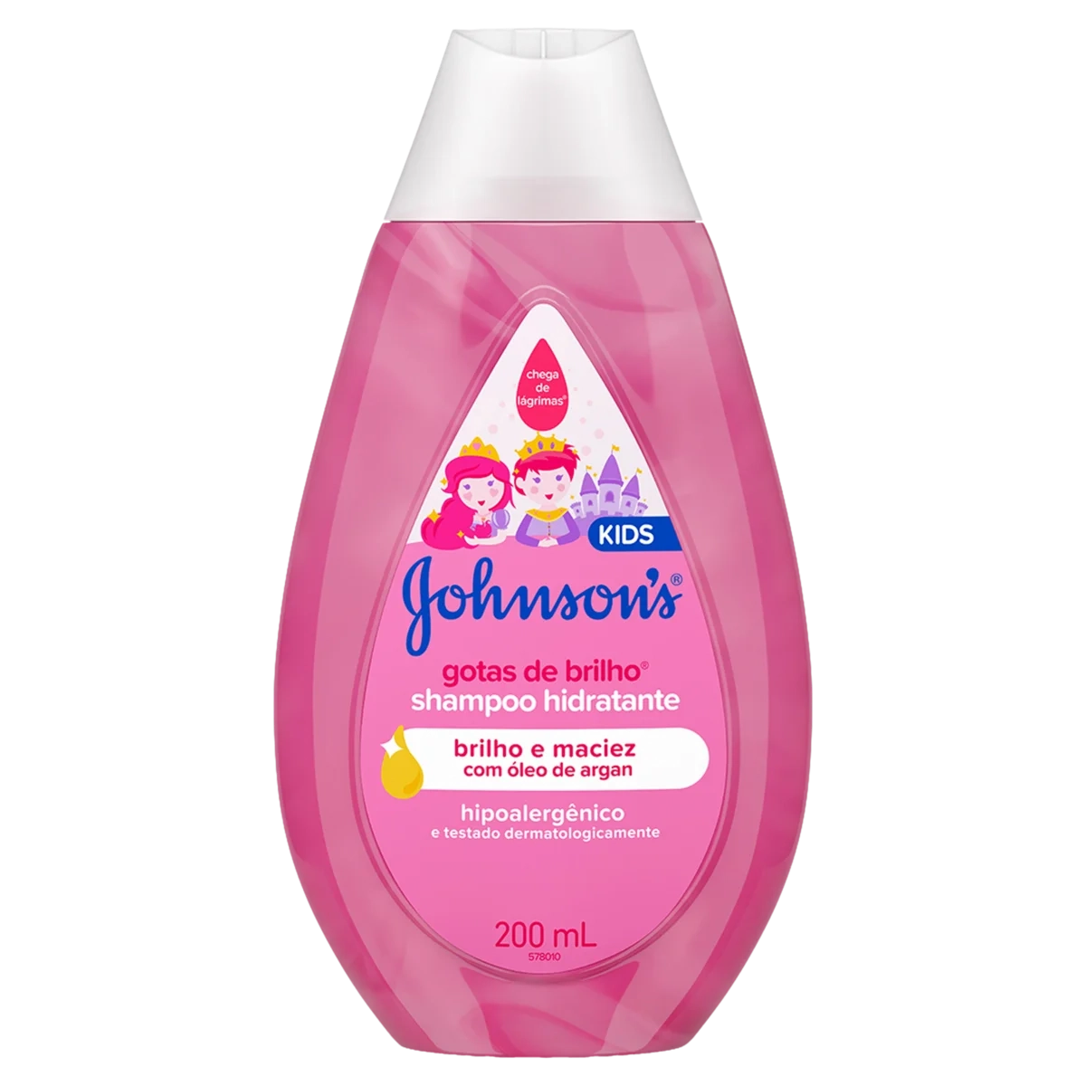 Shampoo Hidratante Johnsons Kids Gotas De Brilho Frasco 200ml