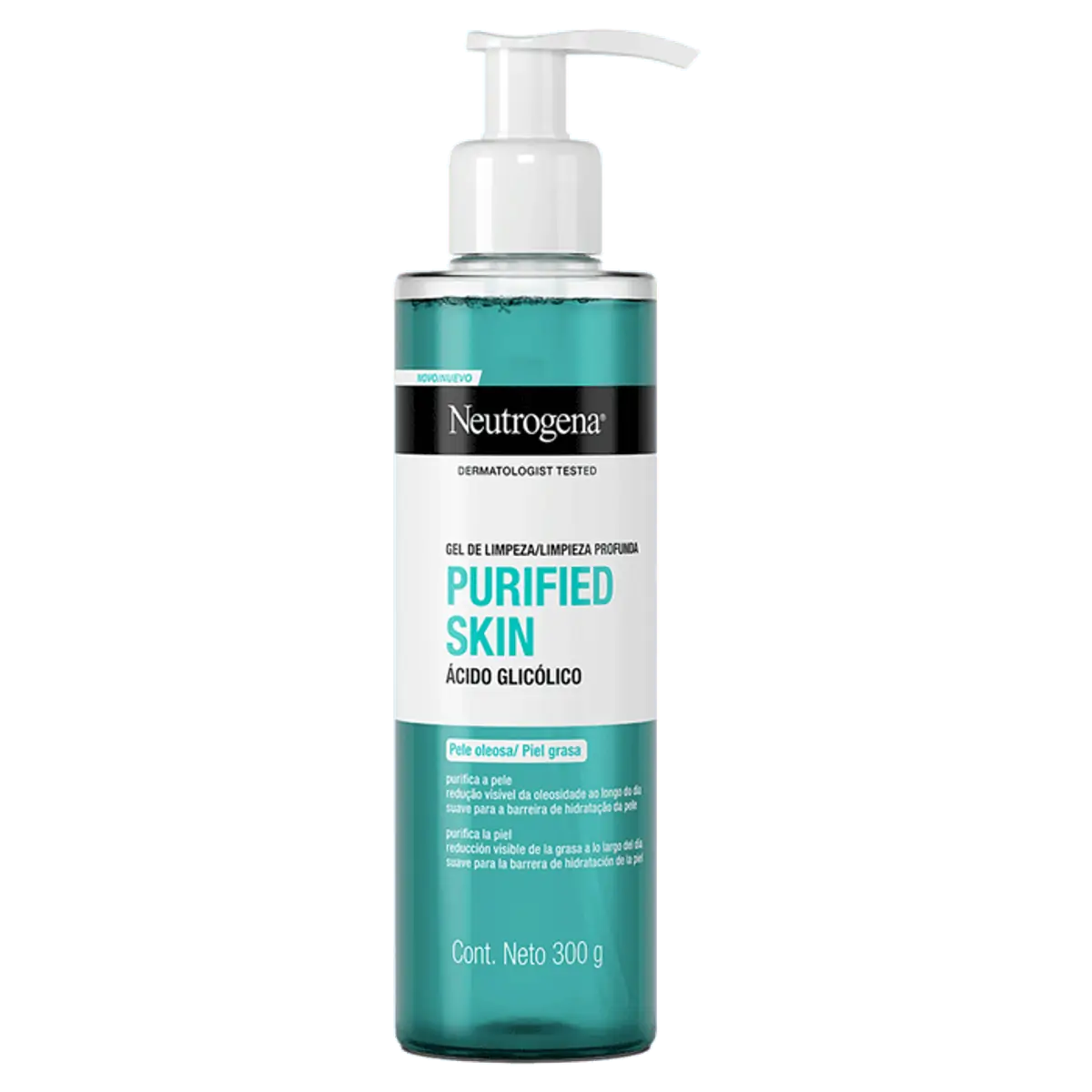 Gel De Limpeza Facial Profunda Neutrogena Purified Skin Frasco 300g Pump