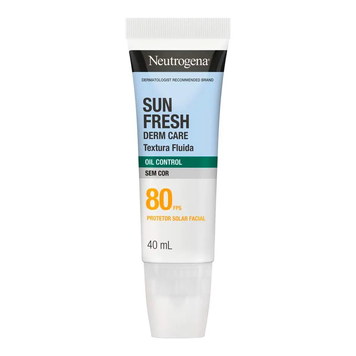 Protetor Solar Facial Toque Seco Fps 80 Neutrogena Sun Fresh Derm Care Oil Control 40ml