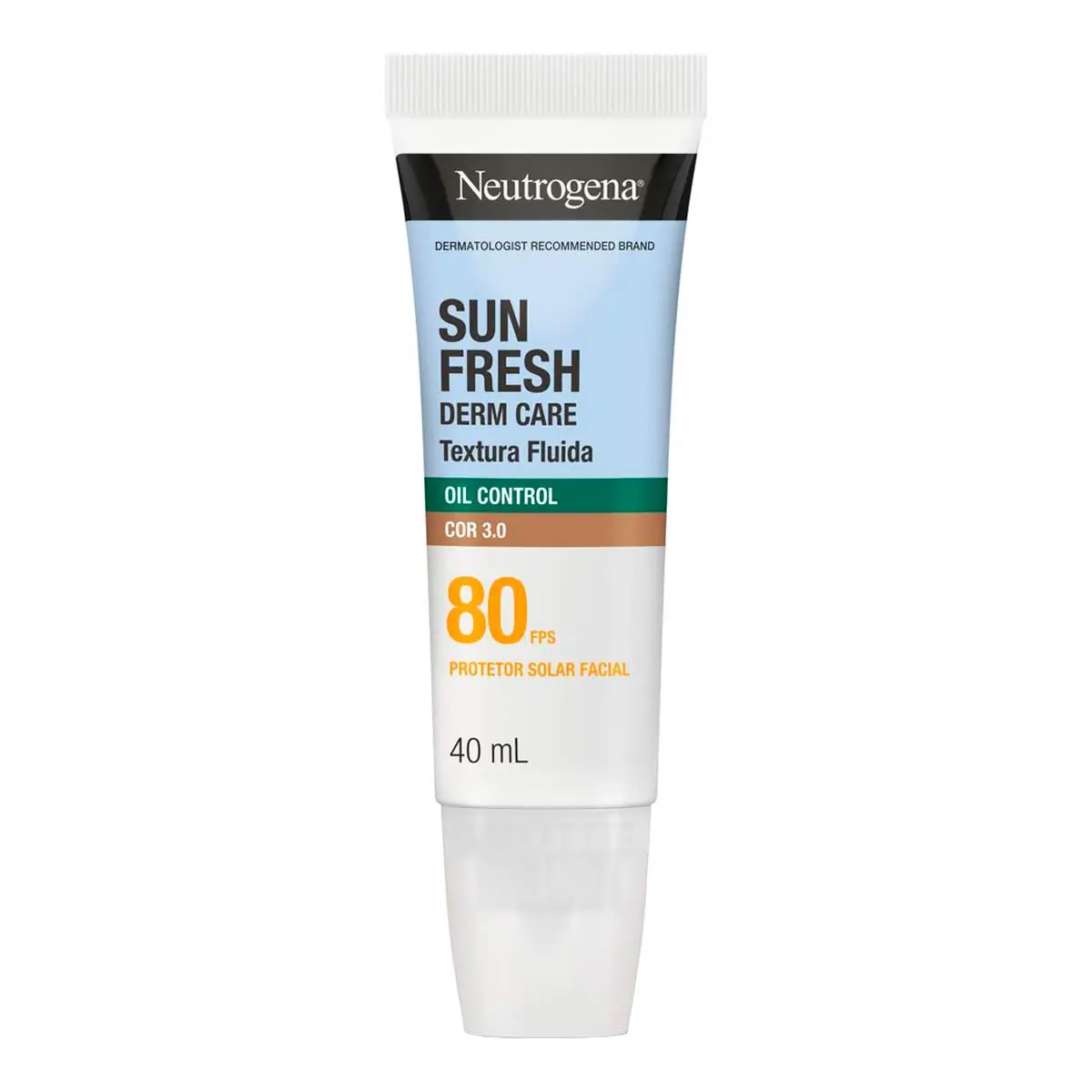 Protetor Solar Neutrogena Facial Toque Seco Com Cor 3 0 Fps80 Sun Fresh 40ml