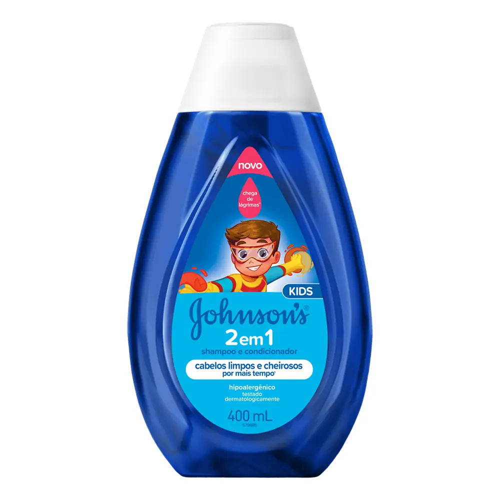 Shampoo 2 Em 1 Johnsons Kids Frasco 400ml