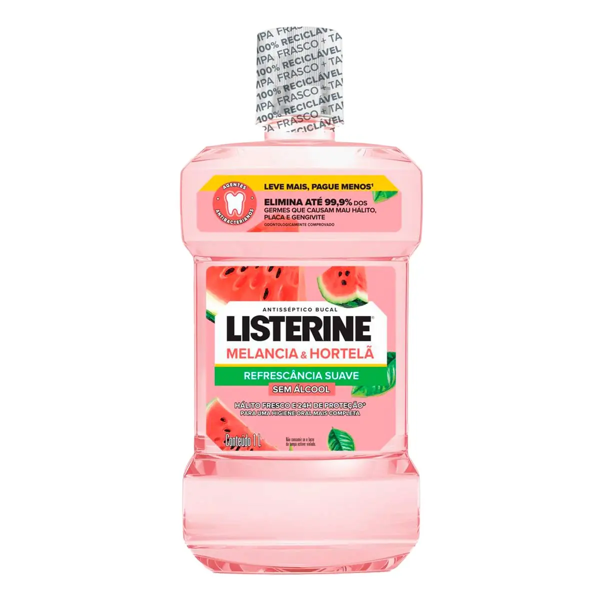 Enx Bucal Listerine Melan/hort S/alcool 1l