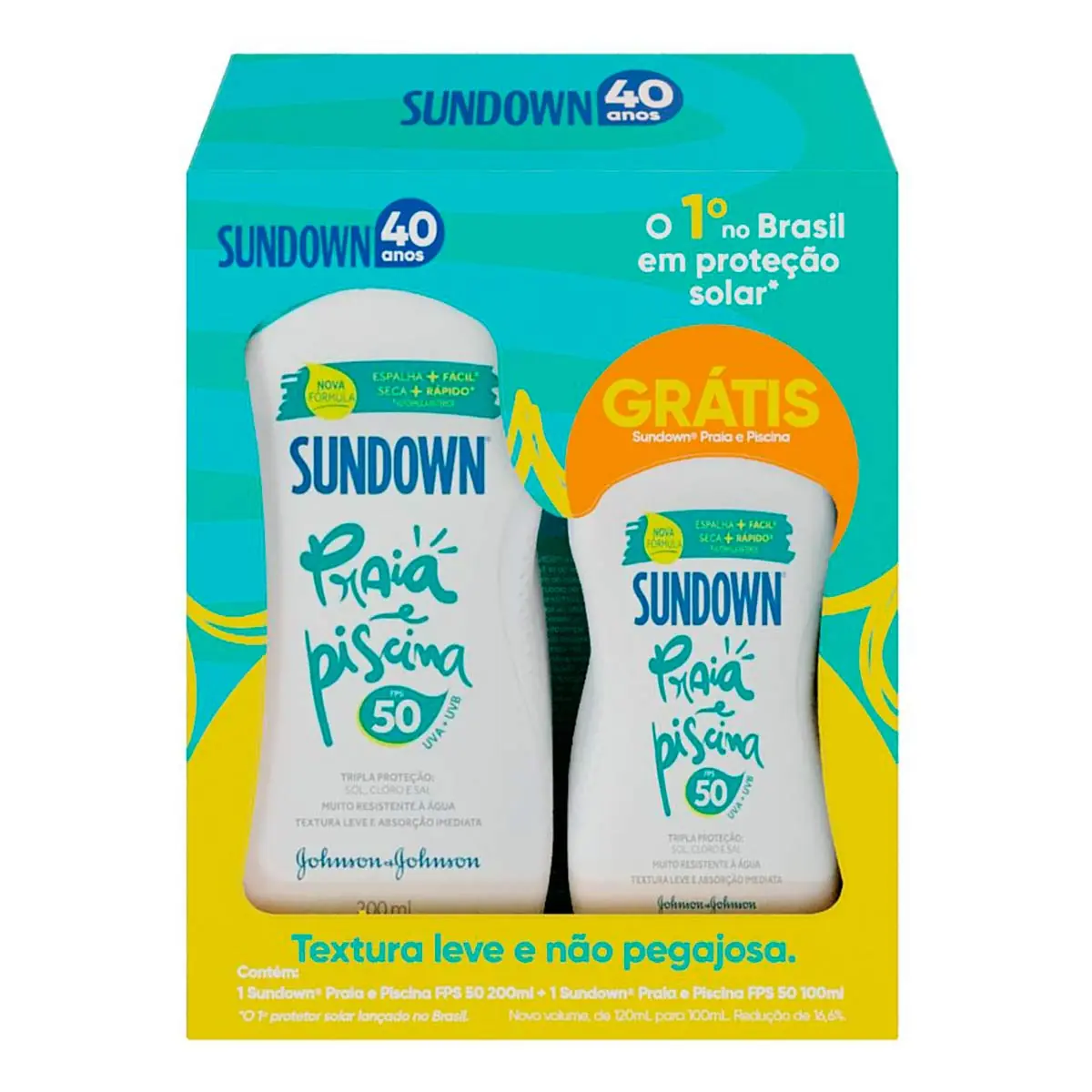 Protetor Solar Praia E Piscina Fps 50 Sundown 200ml 100ml