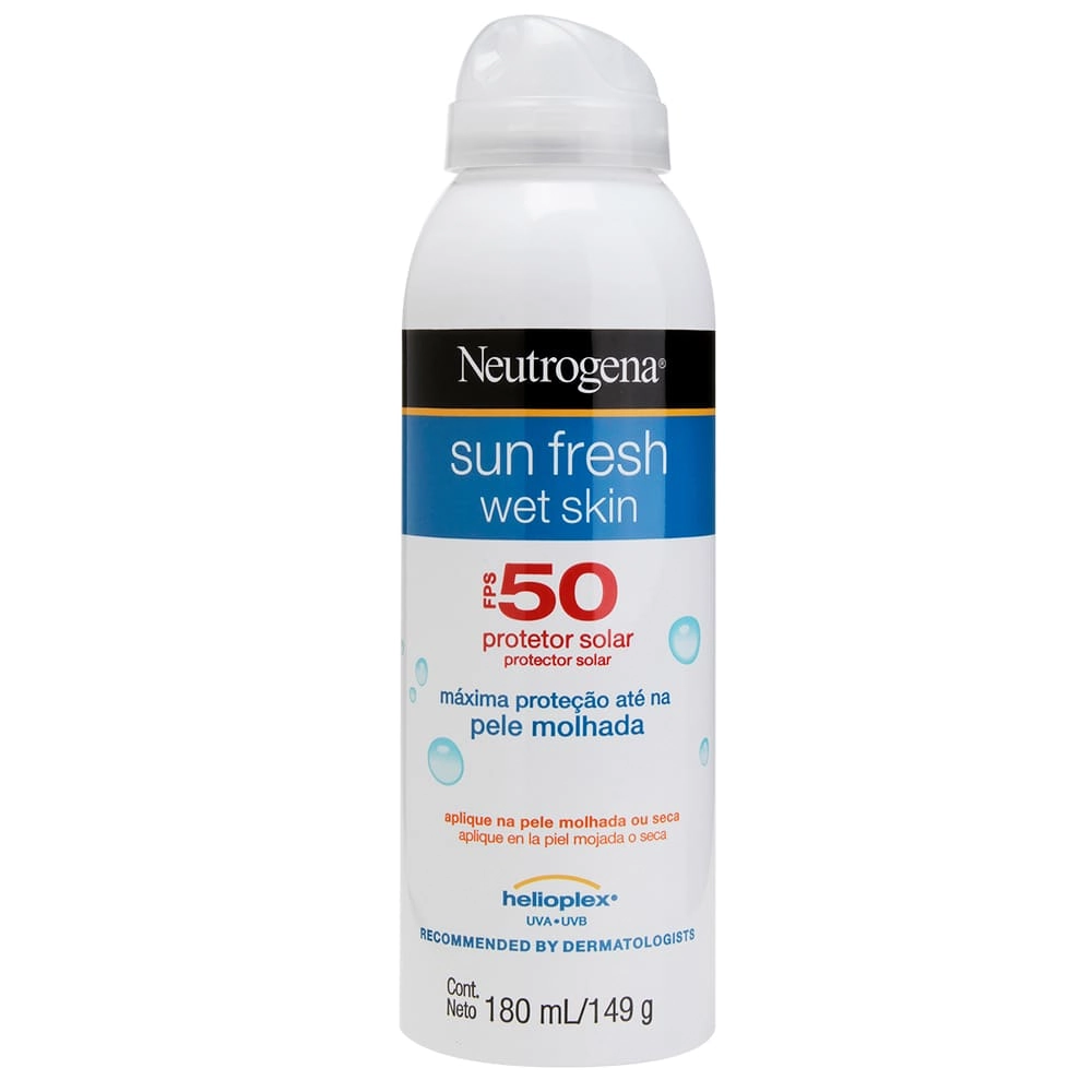 Protetor Solar Fps 50 Neutrogena Sun Fresh Wet Skin Frasco 180ml