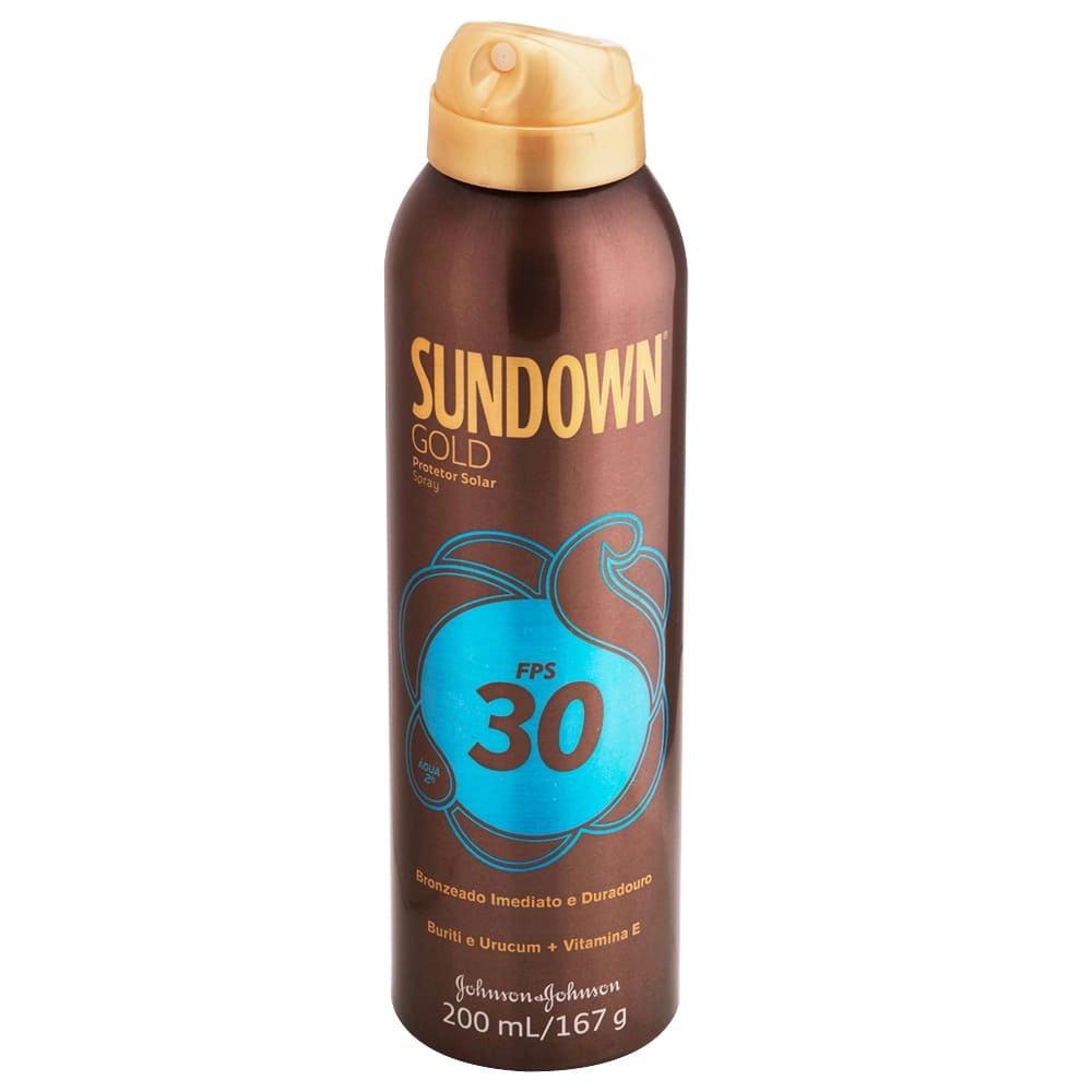 Protetor Solar Spray Fps 30 Sundown Gold Frasco 200ml